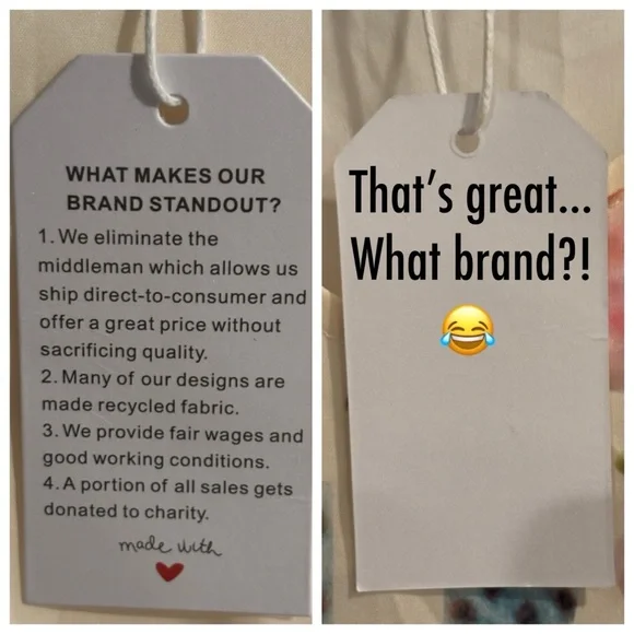 Cider “Made With Love” Boho Chic 3/4 Sleeve Midi Dress NWT PTP 19” - Picture 8 of 9